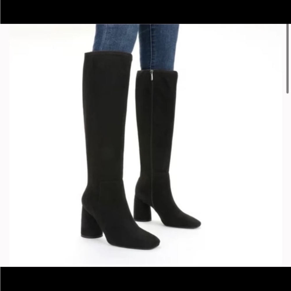 Suade knee boots